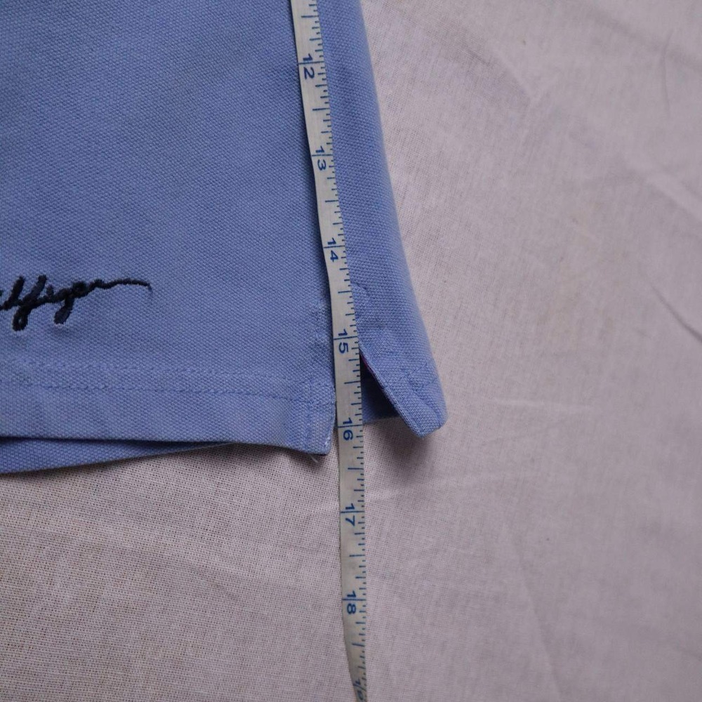Tommy Hilfiger Womens Slim Fit Polo Shirt Light Blue 85 Patch Size M - Picture 6 of 6